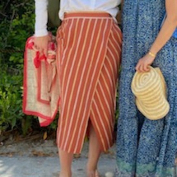 NWT MADEWELL Striped Pull-on Skirt - Picture 2 of 16
